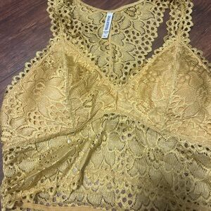 Zenana Outfiters mustard yellow bralette